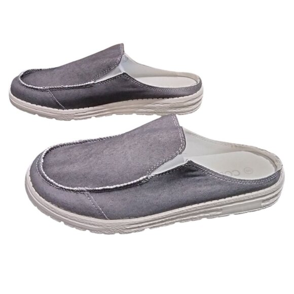 Colgo Womens Size 9 Mules Slip On Shoes Comfortable Gray Casual Canvas - Picture 9 of 12